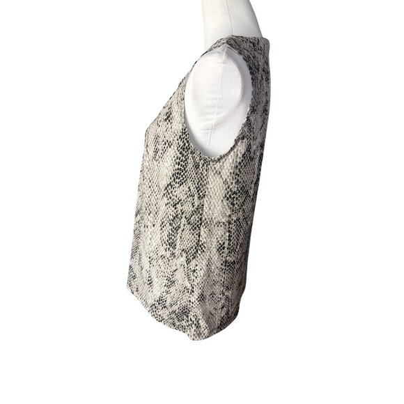 Anne Klein Python Print Sleeveless Blouse Women's M - Picture 3 of 8